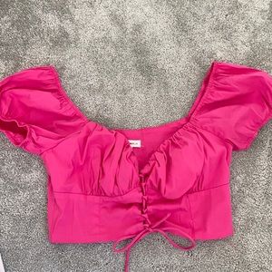Pink crop top